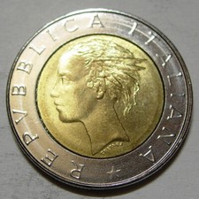 500 lire Quirinale 1985