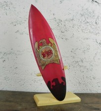 Mini tavola da surf con supporto di legno SLAYER modellino scrivania Artigianale