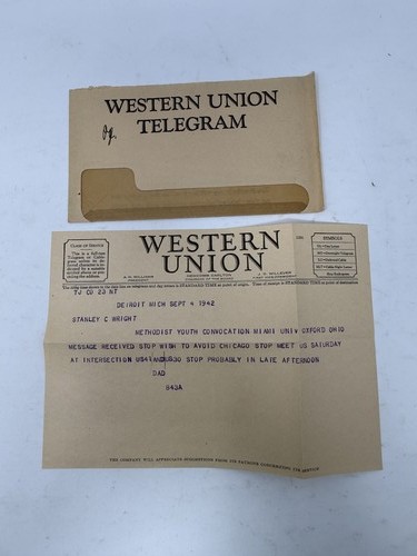 Telegramma western union 1942 - western,