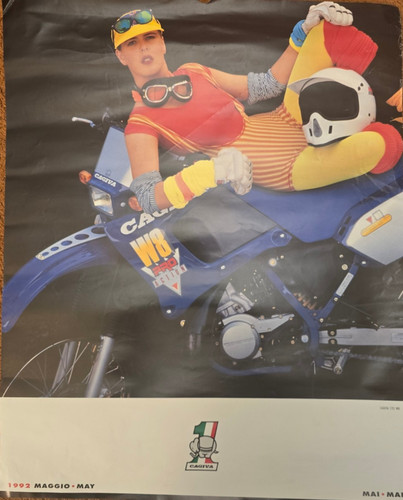 Manifesto pubblicitario cagiva - manifesto,