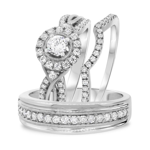 Set anello ctw moissanite - 1,