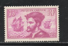 RRC 1934 Francia 75c Cartier nuovo senza linguella MNH** Y&T 296 Perfetto
