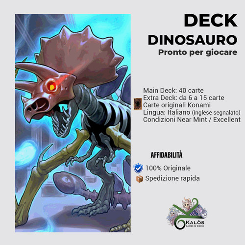 Yugioh mazzo deck - mazzo, dinosauro