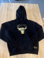 felpa Chicago Bulls (NBA) nera logo oro