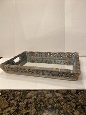 vassoio specchio in legno