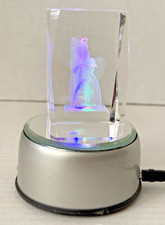 Angelo cristallo vetro inciso