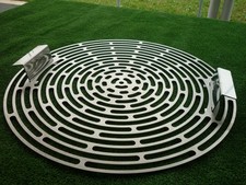 Griglia tonda D.54cm inox 304