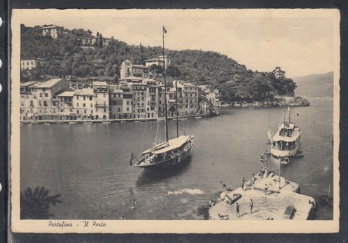 Cartolina portofino porto - cartolina,