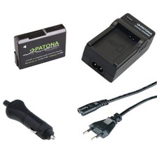 Batteria Patona Premium + caricabatteria casa/auto per Nikon EN-EL14