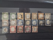 Antichi Stati - 1855 Lotto Sardegna - 19 Francobolli Sardegna Varie Tinte Usati.