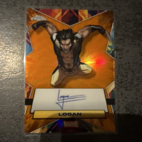 Topps marvel chrome - chrome, logan