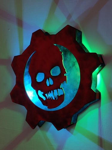 Lampada led rgb gears war - led,