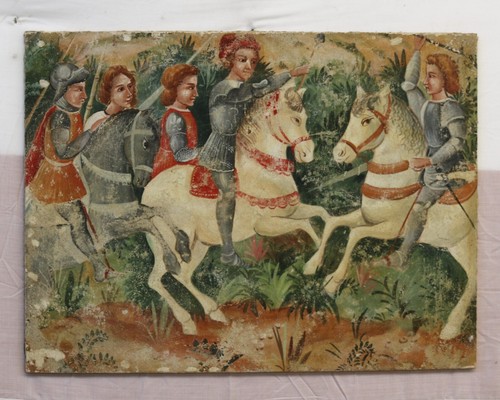 Affresco strappo scena - strappo, "scena