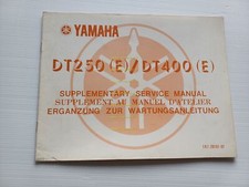 Yamaha DT 250 - DT 400 1R7 AGGIORNAMENTO 1977 manuale officina originale