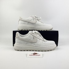 Nike Air Force 1 Low Luxe Triple White Uomo DD9605-100 Taglia 44/44,5/45 NUOVE