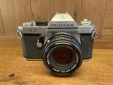 Quasi Perfetto Pentax K2 SLR Film Fotocamera Smc M 50mm F/1.7 Lente Da Giappone