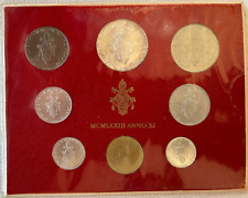 Scegli VATICANO DIVISIONALE 8 VALORI dal 1966 al 1978 con 500 LIRE argento Fdc