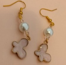 Orecchini con farfalle rosa e