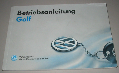 Betriebsanleitung handbuch - betriebsanleitung, vw