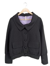 LATINA Giacca corta Donna Giacca Taglia IT 44 nero stile da moda di strada