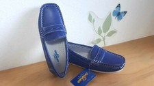 Scarpe bimbo mocassino blu azzurro cerimonia elegante matrimonio comunione