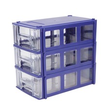  3 Pcs Scatola Porta Oggetti Con Scomparti Scatole Per Stoccaggio Contenitore Di