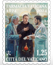 VATICANO 2024 150° ANNIVERSARIO DELLA FARMACIA VATICANA FRANCOBOLLO NUOVO