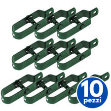 10x TENDIFILO TENDI FILO TENDITORE IN ACCIAIO PLASTIFICATO PER RETE RECINZIONE