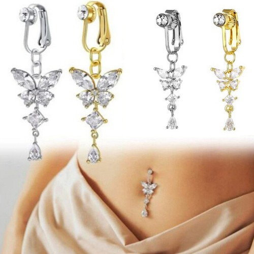 Anello bottone pancia - pancia, clip