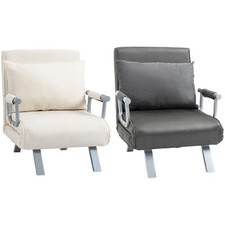 HOMCOM Poltrona Letto Singola