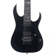 Ibanez j-custom RG8572Z Black Onyx usato 2017 palissandro FB 7 corde con...