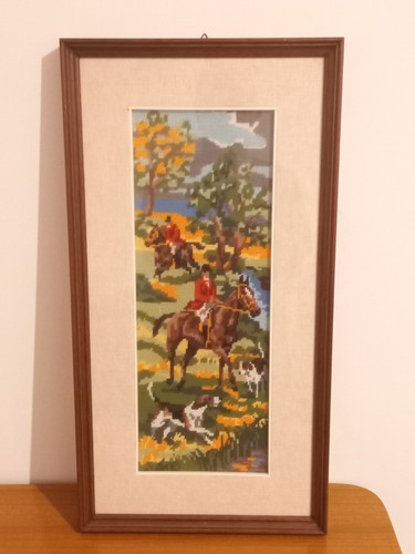 Quadro vintage punto croce