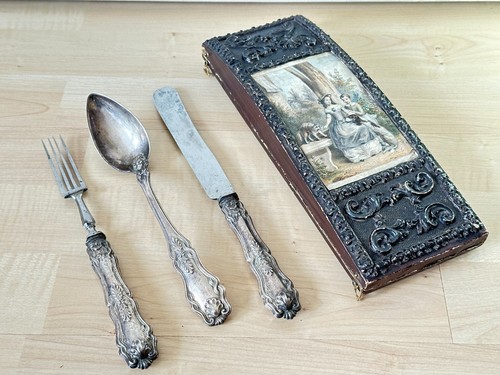 Cutlery set silver - cutlery, set,
