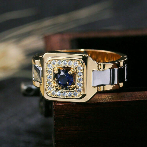 Anello uomo bicolore - , in