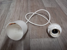 Portalampada E27 bianco con