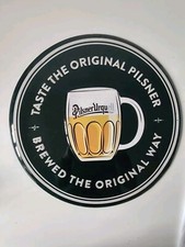 INSEGNA, Targa, Cartello PUBBLICITARIA BIRRA PILSNER URQUELL IN ALLUMINIO NUOVA