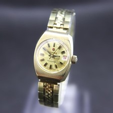 Orologio Rado Princess Donna Automatico 22mm Oro Vintage Tonneau Data Swiss Made