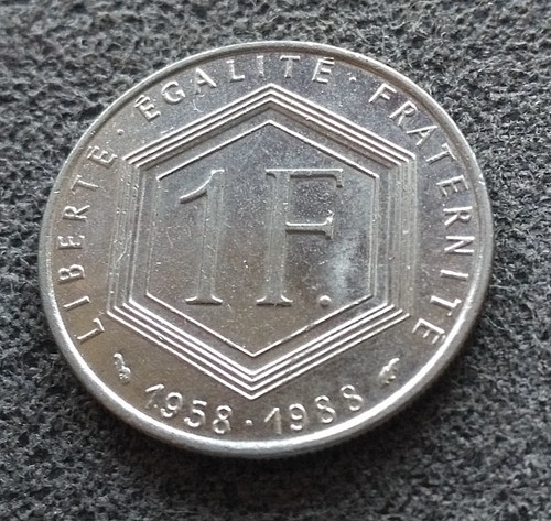 Monnaie france franc - france, 1988