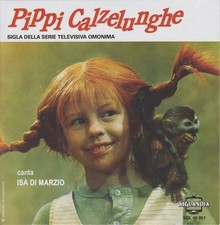 sigla TV originale 45 giri Pippi Calzelunghe MINT NUOVO