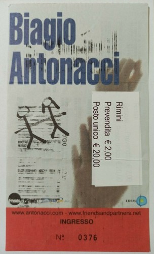 Biagio antonacci biglietto - biagio,