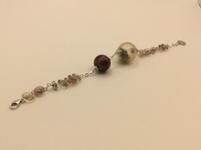 Bracciale Natale Antica Murrina Venezia in Ag 925 con sfere ed elementi in vetro