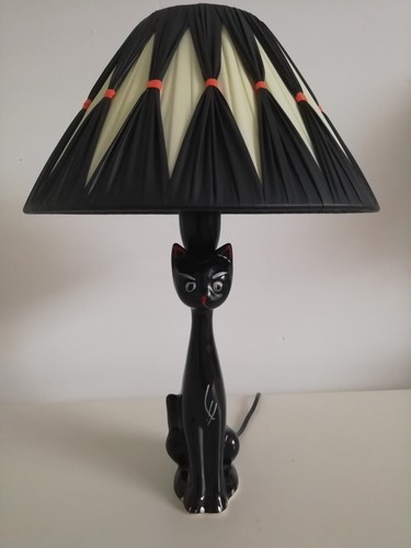 Lampada gatto nero vintage