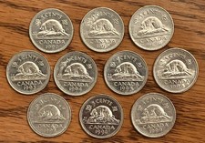 1990 1999 canada nickels - 1990,