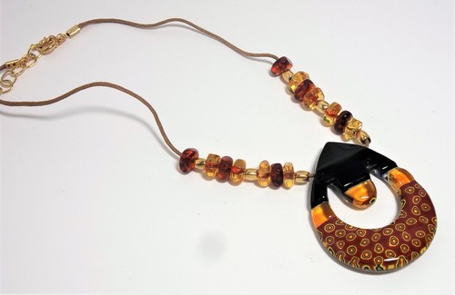 Collana donna egg nero - collana,