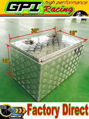 X18 alluminio - 30"x18"x18, "alluminio