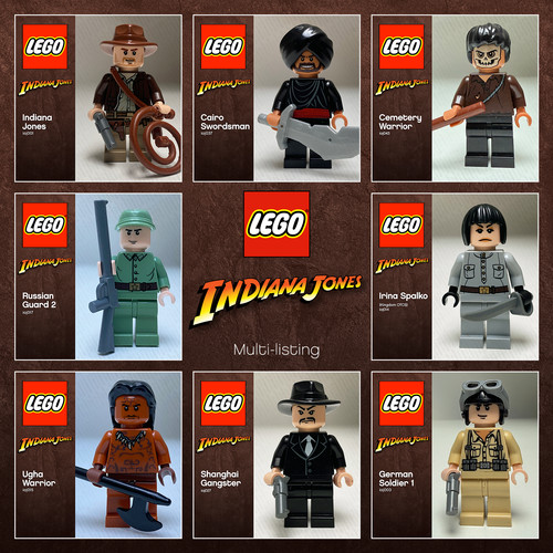 Lego indiana jones minifigures - indiana,