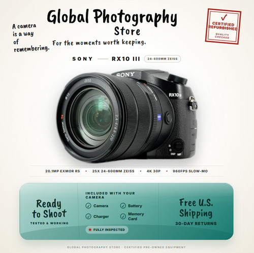 Sony cyber shot rx10 mark - sony, iii