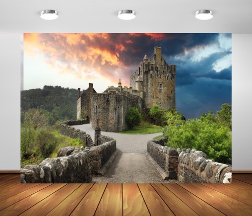 Tessuto 7x5ft scozia castello - 7x5ft,
