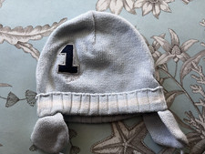 cappello maglia blu bambino