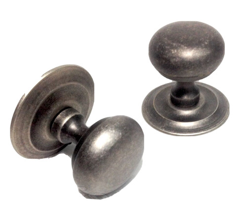 Pomolo per porta fisso - pomolo, argento